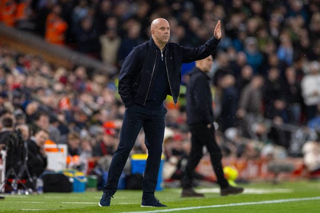 Football - FA Premier League - Liverpool FC v Manchester City FC LIVERPOOL, ENGLAND - Sunday, February 8, 2026: Liverpool s head coach Arne Slot during the FA Premier League match between Liverpool FC and Manchester City FC at Anfield. (Photo by David Rawcliffe Propaganda) LIVERPOOL Anfield MERSEYSIDE ENGLAND  Copyright: xDavidxRawcliffex P2026-02-08-Liverpool_Man_City-44