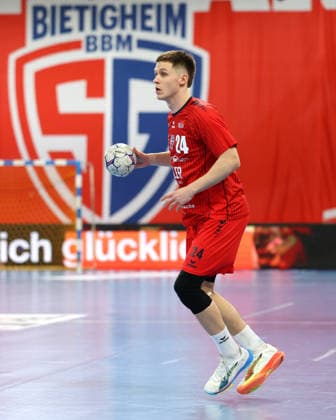 08 02 2026, Germany, Bietigheim Handball SG BBM Bietigheim vs HC Elbflorenz 2006, New signing Maxim Orlov BBM