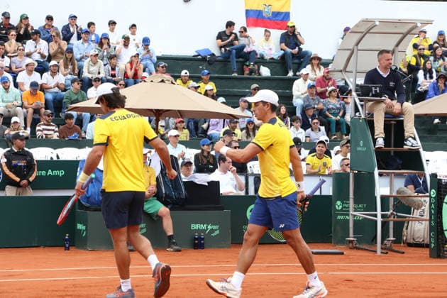 DAVIS CUP DOUBLES ECUADOR VS AUSTRALIA Quito, Sunday, February 8, 2026 Davis Cup, first qualifying round between Ecuador vs Australia, at the Quito Tenis Golf Club Doubles Diego Hidalgo and Gonzalo Escobar ECU VS Jordan Thompson and Rinky Hijikata AUS Photos API Rolando Enriquez Quito Pichincha Ecuador Copyright: xROLANDOxENRIQUEZx