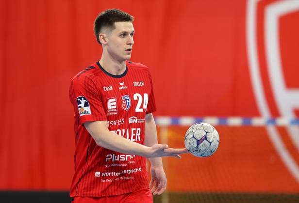08 02 2026, Germany, Bietigheim Handball SG BBM Bietigheim vs HC Elbflorenz 2006, New signing Maxim Orlov BBM