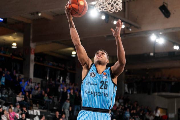 Kenneth Ogbe Veolia Towers Hamburg, 25 at basketball, GER, Veolia Towers Hamburg vs Basketball Loewen Braunschweig, Basketball, Bundesliga, Matchday 19, Season 2025 2026, 08 02 2026 GER, Veolia Towers Hamburg vs Basketball Loewen Braunschweig, Basketball, Bundesliga, Matchday 19, Season 2025 2026, 08 02 2026 Hamburg Copyright: xEibner-Pressefoto MaxxVincenx EP_MVN