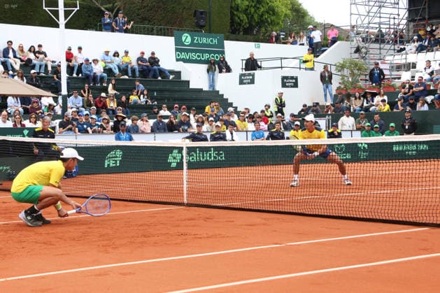 DAVIS CUP DOUBLES ECUADOR VS AUSTRALIA Quito, Sunday, February 8, 2026 Davis Cup, first qualifying round between Ecuador vs Australia, at the Quito Tenis Golf Club Doubles Diego Hidalgo and Gonzalo Escobar ECU VS Jordan Thompson and Rinky Hijikata AUS Photos API Rolando Enriquez Quito Pichincha Ecuador Copyright: xROLANDOxENRIQUEZx