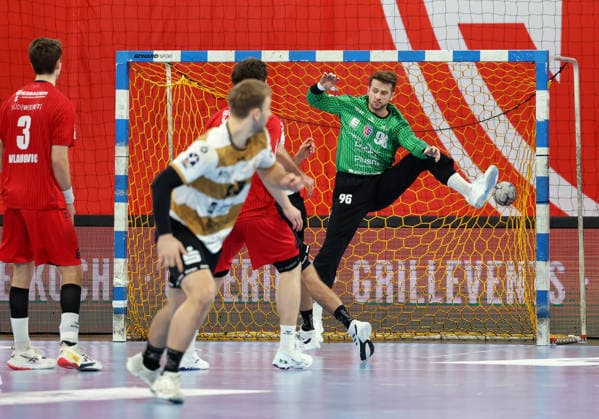 08 02 2026, Germany, Bietigheim Handball SG BBM Bietigheim vs HC Elbflorenz 2006, Goalkeeper Jan Hrdlicka BBM