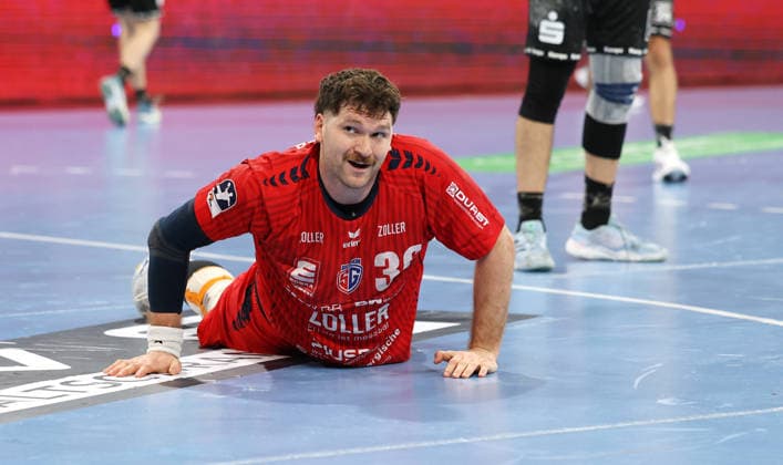 08 02 2026, Germany, Bietigheim Handball SG BBM Bietigheim vs HC Elbflorenz 2006, Jonathan Fischer BBM disappointed