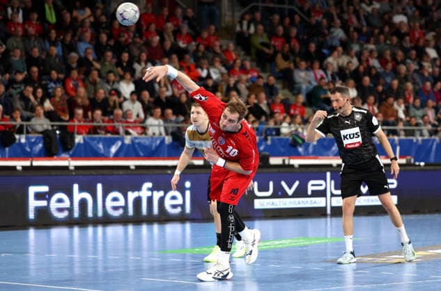 08 02 2026, Germany, Bietigheim Handball SG BBM Bietigheim vs HC Elbflorenz 2006, Tom Wolf BBM, in front