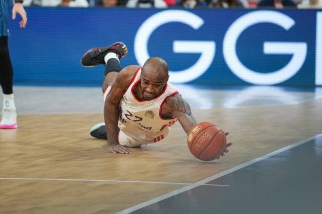 Basketball easyCredit BBL, Matchday 19, MLP Academics Heidelberg FC Bayern Munich Basketball on 08 02 2026 in Heidelberg SNP Dome , Germany, Season 2025 2026 Isiaha Mike 22, FCB in focus Heidelberg SNP Dome Germany Copyright: xChristophxKinzingerx