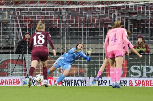 08 02 2026 Soccer Season 2025 2026 1 Womens Soccer Bundesliga 17 Matchday 1 FC Nürnberg FCN Club TSG 1899 Hoffenheim Sportfoto Zink DaMa xdaxmax Goal Goal Shot to 0 1 Goalscorer Marie Steiner 19, TSG Hoffenheim vs Lourdes Carmen Romero Grzondziel 25, 1 FC Nürnberg FCN by penalty kick