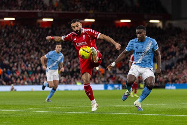 Football - FA Premier League - Liverpool FC v Manchester City FC LIVERPOOL, ENGLAND - Sunday, February 8, 2026: Liverpool s Mohamed Salah during the FA Premier League match between Liverpool FC and Manchester City FC at Anfield. (Photo by David Rawcliffe Propaganda) LIVERPOOL Anfield MERSEYSIDE ENGLAND  Copyright: xDavidxRawcliffex P2026-02-08-Liverpool_Man_City-79