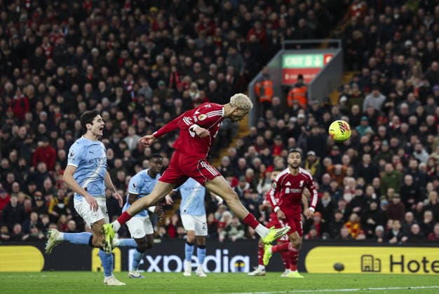 Liverpool v Manchester City, FA Premier League 08.02.26 Liverpool v Manchester City, FA Premier League Bradley Ormesher The Times Hugo Ekitiké of Liverpool missed chance  Copyright: xBradleyxOrmesherx NINTCHDBPICT001057460678