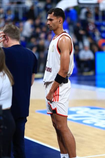 Scene with Oscar da Silva 1 FC Bayern Basketball on the court in the SNP Dome easyCredit BBL MLP Academics Heidelberg - FC Bayern Munich Basketball 08 02 2026 Copyright: xMichaelxGelhardtx
