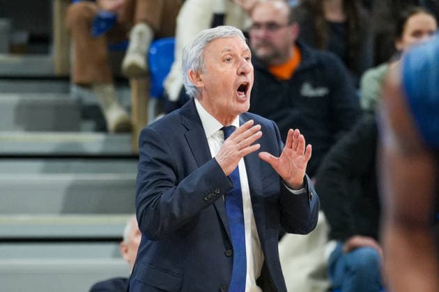 Basketball easyCredit BBL, Matchday 19, MLP Academics Heidelberg FC Bayern Munich Basketball on 08 02 2026 in Heidelberg SNP Dome , Germany, Season 2025 2026 Svetislav Pesic Headcoach, FCB in focus Heidelberg SNP Dome Germany Copyright: xChristophxKinzingerx