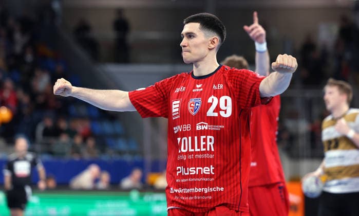 08 02 2026, Germany, Bietigheim Handball SG BBM Bietigheim vs HC Elbflorenz 2006, Moritz Strosack BBM cheers
