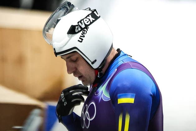 ITALY - FEBRUARY 8, 2026: Andriy Mandziy of Ukraine competes in Run 4 of the men s singles luge event at Cortina Sliding Centre in Cortina dâ€™Ampezzo during the 2026 Winter Olympic Games, Olympische Spiele, Olympia, OS Peter Kovalev TASS  88398394