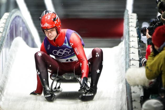 ITALY - FEBRUARY 8, 2026: Gints Berzins of Latvia competes in Run 4 of the men s singles luge event at Cortina Sliding Centre in Cortina dâ€™Ampezzo during the 2026 Winter Olympic Games, Olympische Spiele, Olympia, OS Peter Kovalev TASS  88398865