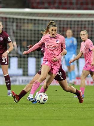 08 02 2026 Soccer Season 2025 2026 1 Women Soccer Bundesliga 17 Matchday 1 FC Nuremberg FCN Club TSG 1899 Hoffenheim Sportfoto Zink DaMa xdaxmax Selina Cerci 29, TSG Hoffenheim Laura Miller 9, 1 FC Nuremberg FCN