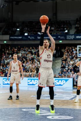 easycredit BBL, MLP Academics Heidelberg FC Bayern München Basketball, 08 02 2026 Andreas Obst FC Bayern München Basketball, 13 at the free throw game of the easycredit BBL MLP Academics Heidelberg FC Bayern München Basketball on matchday 19 of the 25 26 season at the SNP Dome in Heidelberg on 08 02 2026 Copyright: xBEAUTIFULxSPORTS Hahnex