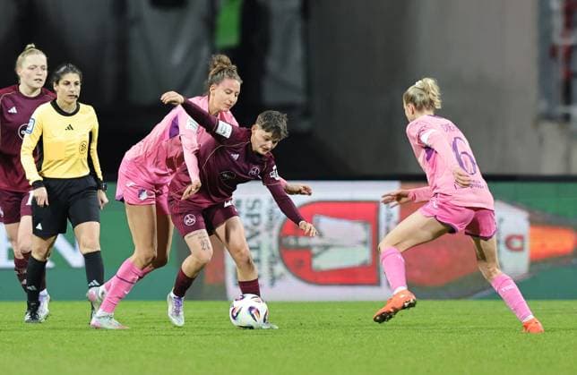 08 02 2026 Soccer Season 2025 2026 1 Women Soccer Bundesliga 17 Matchday 1 FC Nürnberg FCN Club TSG 1899 Hoffenheim Sportfoto Zink DaMa xdaxmax Franziska Harsch 17, TSG Hoffenheim Aneta Polaskova 26, 1 FC Nürnberg FCN Vanessa Diehm 6, TSG Hoffenheim