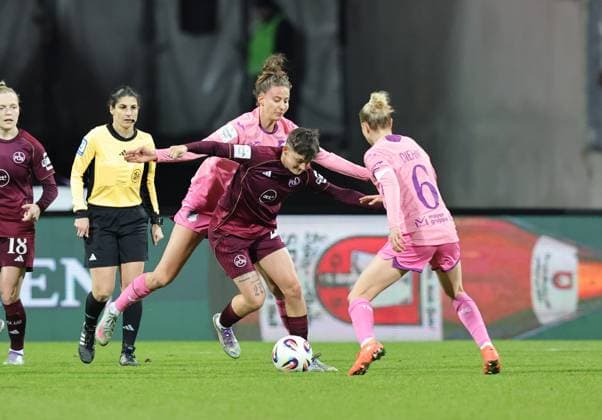 08 02 2026 Soccer Season 2025 2026 1 Women Soccer Bundesliga 17 Matchday 1 FC Nürnberg FCN Club TSG 1899 Hoffenheim Sportfoto Zink DaMa xdaxmax Franziska Harsch 17, TSG Hoffenheim Aneta Polaskova 26, 1 FC Nürnberg FCN Vanessa Diehm 6, TSG Hoffenheim