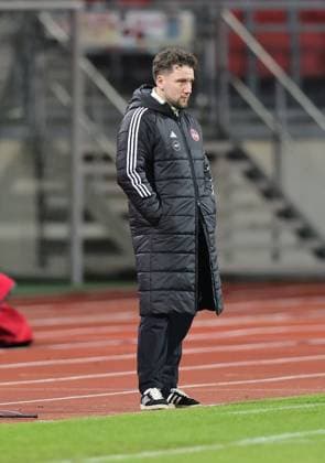 08 02 2026 Soccer Season 2025 2026 1 Women Soccer Bundesliga 17 Matchday 1 FC Nuremberg FCN Club TSG 1899 Hoffenheim Sportfoto Zink DaMa xdaxmax Thomas Oostendorp Coach 1 FC Nuremberg FCN disappointed Disappointment
