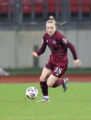 08 02 2026 Soccer Season 2025 2026 1 Women Soccer Bundesliga 17 Matchday 1 FC Nürnberg FCN Club TSG 1899 Hoffenheim Sportfoto Zink DaMa xdaxmax Franziska May 18, 1 FC Nürnberg FCN Cropped single image