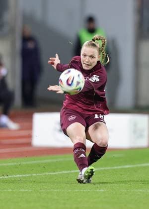 08 02 2026 Soccer Season 2025 2026 1 Women Soccer Bundesliga 17 Matchday 1 FC Nürnberg FCN Club TSG 1899 Hoffenheim Sportfoto Zink DaMa xdaxmax Franziska May 18, 1 FC Nürnberg FCN Cropped single image