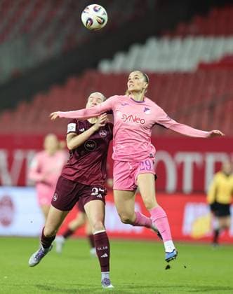08 02 2026 Soccer Season 2025 2026 1 Women Soccer Bundesliga 17 Matchday 1 FC Nürnberg FCN Club TSG 1899 Hoffenheim Sportfoto Zink DaMa xdaxmax Beatrix Fördös Foerdoes 27, 1 FC Nürnberg FCN Selina Cerci 29, TSG Hoffenheim