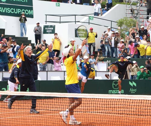 DAVIS CUP DOUBLES ECUADOR VS AUSTRALIA Quito, Sunday, February 8, 2026 Davis Cup, first qualifying round between Ecuador vs Australia, at the Quito Tenis Golf Club Doubles Diego Hidalgo and Gonzalo Escobar ECU VS Jordan Thompson and Rinky Hijikata AUS Photos API Rolando Enriquez Quito Pichincha Ecuador Copyright: xROLANDOxENRIQUEZx