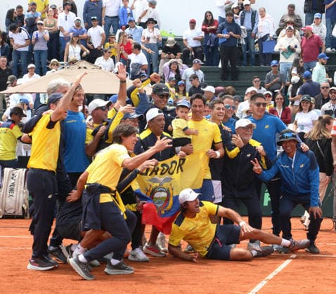 DAVIS CUP DOUBLES ECUADOR VS AUSTRALIA Quito, Sunday, February 8, 2026 Davis Cup, first qualifying round between Ecuador vs Australia, at the Quito Tenis Golf Club Doubles Diego Hidalgo and Gonzalo Escobar ECU VS Jordan Thompson and Rinky Hijikata AUS Photos API Rolando Enriquez Quito Pichincha Ecuador Copyright: xROLANDOxENRIQUEZx