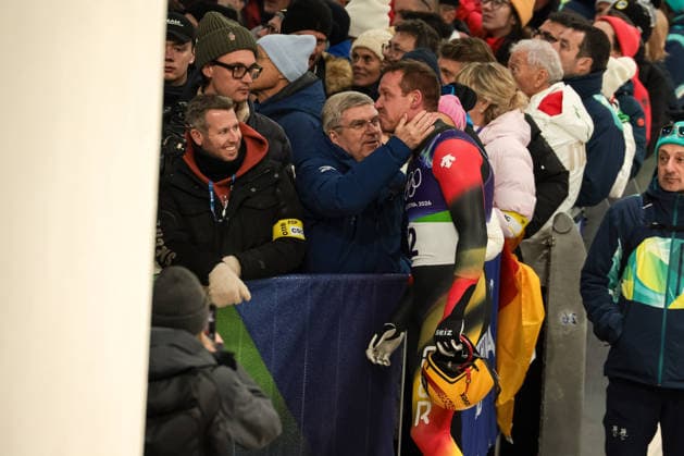 Felix Loch (GER) during the Olympic Winter games, Winterspiele,Spiele, Summer games Milano-Cortina 2026, Luge Men s Singles Final on February 08, 2026 at Cortina Sliding Center in Cortina d Ampezzo, Italy  Copyright: xLucianoxMariaxBisi IPAxSportx xipa-agency.netx xx IPA_71144464 IPA_Agency_IPA71144464