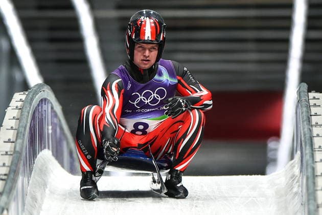 ITALY, CORTINA Dâ€™AMPEZZO - FEBRUARY 8, 2026: Wolfgang Kindl of Austria competes in Run 4 of the men s singles luge event at Cortina Sliding Centre during the 2026 Winter Olympic Games, Olympische Spiele, Olympia, OS Peter Kovalev TASS  88401481