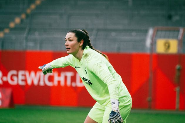 Melanie Wagner, FC Viktoria Berlin Melanie Wagner, FC Viktoria Berlin at the match 1 FSV Mainz against FC Viktoria Berlin in the 2 Womens Bundesliga Mainz Copyright: xKaixHeuserxKaixHeuserx