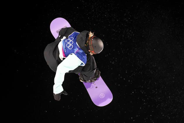 OLYMPICS - Winter Olympic Games, Olympische Spiele, Olympia, OS Milano Cortina 2026 LIVIGNO,ITALY,08.FEB.26 - OLYMPICS, SNOWBOARD - Winter Olympic Games Milano Cortina 2026, Big Air, qualification, women. Image shows Hanna Karrer (AUT).  GEPAxpictures xHaraldxSteiner