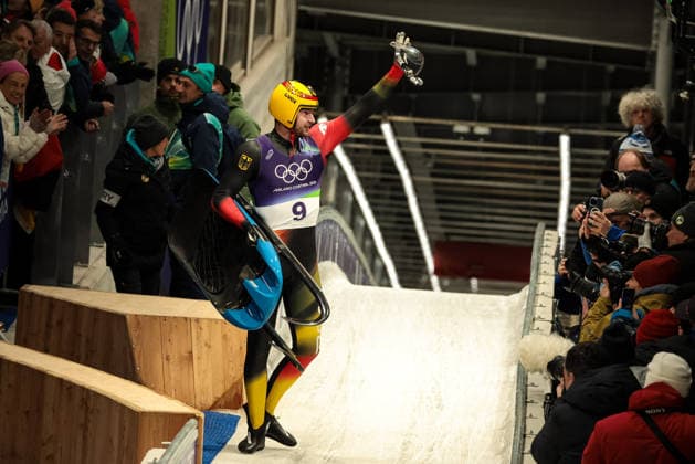 GIOCHI OLIMPICI - Olimpiadi Invernali Milano-Cortina 2026 - Luge Men s Singles Final Timon Grancagnolo (GER) during the Olympic Winter games, Winterspiele,Spiele, Summer games Milano-Cortina 2026, Luge Men s Singles Final on February 08, 2026 at Cortina Sliding Center in Cortina d Ampezzo, Italy Cortina D Ampezzo Italy  Copyright: xIPAxSport ABACAx