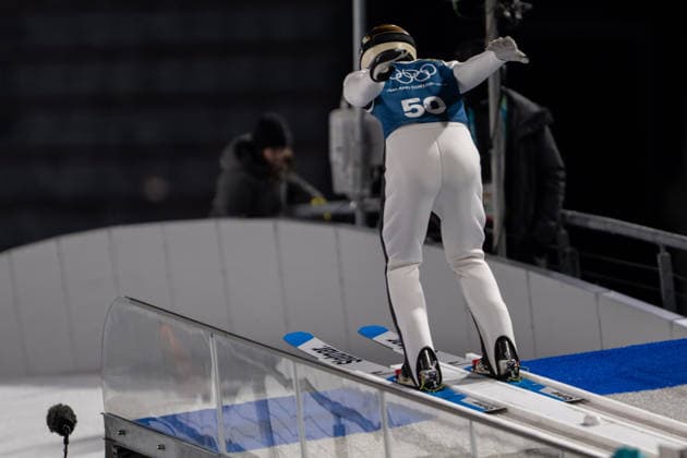 OLYMPICS - Winter Olympic Games, Olympische Spiele, Olympia, OS Milano Cortina 2026 VAL DI FIEMME,ITALY,08.FEB.26 - OLYMPICS, Ski jumping, Skispringen, Ski, nordisch - Winter Olympic Games Milano Cortina 2026, normal hill, men, training. Image shows Domen Prevc (SLO).  GEPAxpictures xOliverxLerch