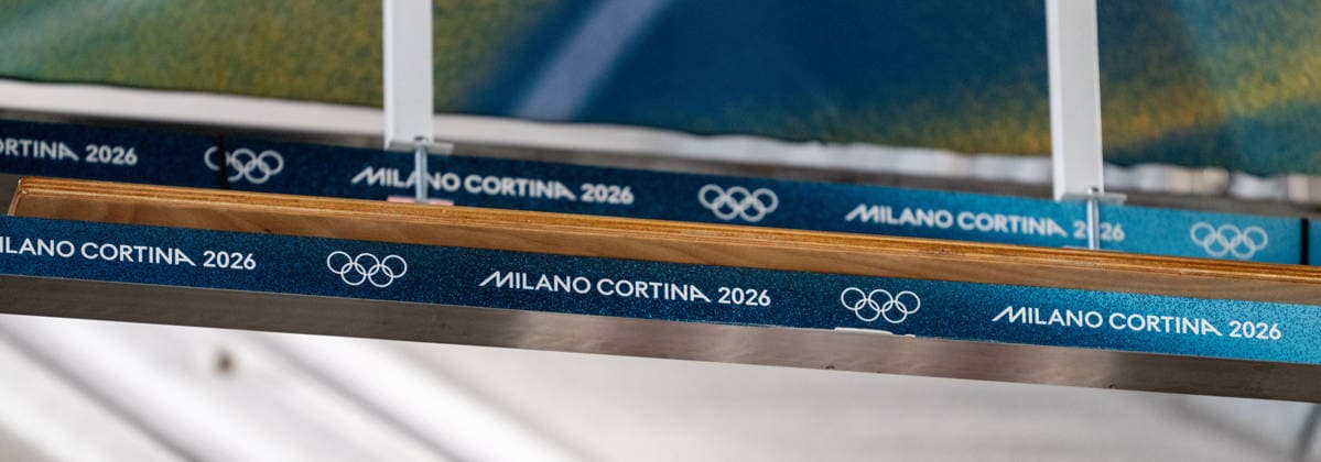 OLYMPICS - Winter Olympic Games, Olympische Spiele, Olympia, OS Milano Cortina 2026 VAL DI FIEMME,ITALY,08.FEB.26 - OLYMPICS, Ski jumping, Skispringen, Ski, nordisch - Winter Olympic Games Milano Cortina 2026, normal hill, men, training. Image shows a feature of the jumpers beam at the normal hill.  GEPAxpictures xOliverxLerch