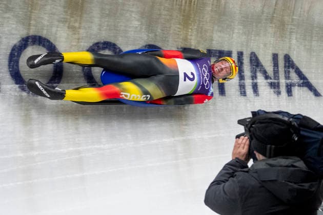 Luge - Milano Cortina 2026 Winter Olympics: Day 2 Felix Loch of Team Germany competes in the Men s Singles Run 4 on day two of the Milano Cortina 2026 Winter Olympic Games, Olympische Spiele, Olympia, OS at Cortina Sliding Centre on February 08, 2026 in Cortina d Ampezzo, Italy. Predazzo Italy  Copyright: xAndrzejxIwanczukx originalFilename:iwanczuk-lugemila260208_npClz.jpg