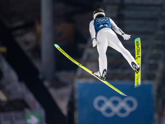 OLYMPICS - Winter Olympic Games, Olympische Spiele, Olympia, OS Milano Cortina 2026 VAL DI FIEMME,ITALY,08.FEB.26 - OLYMPICS, Ski jumping, Skispringen, Ski, nordisch - Winter Olympic Games Milano Cortina 2026, normal hill, men, training. Image shows Stephan Embacher (AUT).  GEPAxpictures xOliverxLerch