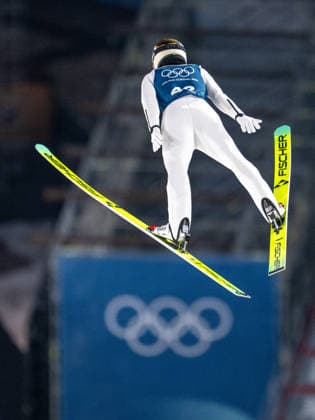 OLYMPICS - Winter Olympic Games, Olympische Spiele, Olympia, OS Milano Cortina 2026 VAL DI FIEMME,ITALY,08.FEB.26 - OLYMPICS, Ski jumping, Skispringen, Ski, nordisch - Winter Olympic Games Milano Cortina 2026, normal hill, men, training. Image shows Stephan Embacher (AUT).  GEPAxpictures xOliverxLerch