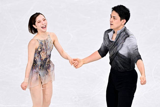 Riku MIURA & Ryuichi KIHARA (JPN), during Team Event - Pair Skating Free Skating, at the Olympic Winter games, Winterspiele,Spiele, Summer games Milano Cortina 2026, at Milano Ice Skating Arena, on February 8, 2026 in Milan, Italy. Noxthirdxpartyxsales  aflo_318991574