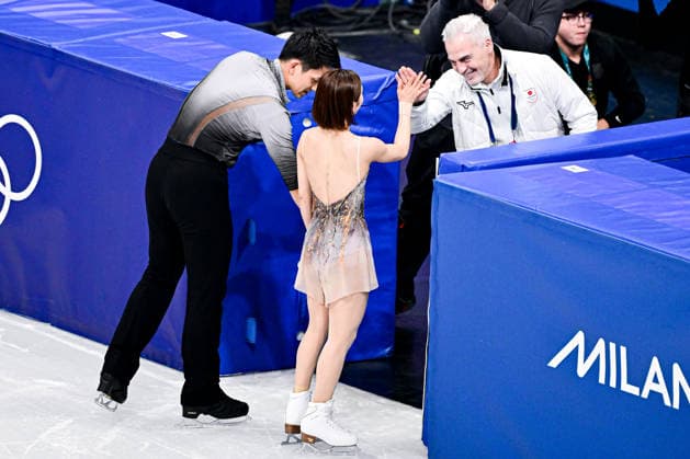Riku MIURA & Ryuichi KIHARA (JPN), during Team Event - Pair Skating Free Skating, at the Olympic Winter games, Winterspiele,Spiele, Summer games Milano Cortina 2026, at Milano Ice Skating Arena, on February 8, 2026 in Milan, Italy. Noxthirdxpartyxsales  aflo_318991616
