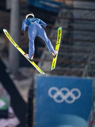 OLYMPICS - Winter Olympic Games, Olympische Spiele, Olympia, OS Milano Cortina 2026 VAL DI FIEMME,ITALY,08.FEB.26 - OLYMPICS, Ski jumping, Skispringen, Ski, nordisch - Winter Olympic Games Milano Cortina 2026, normal hill, men, training. Image shows Kacper Tomasiak (POL).  GEPAxpictures xOliverxLerch