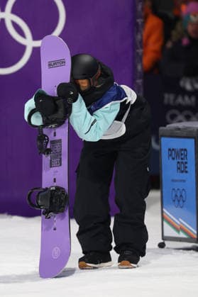OLYMPICS - Winter Olympic Games, Olympische Spiele, Olympia, OS Milano Cortina 2026 LIVIGNO,ITALY,08.FEB.26 - OLYMPICS, SNOWBOARD - Winter Olympic Games Milano Cortina 2026, Big Air, qualification, women. Image shows Hanna Karrer (AUT).  GEPAxpictures xHaraldxSteiner