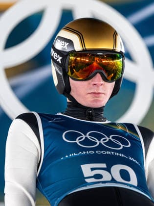 OLYMPICS - Winter Olympic Games, Olympische Spiele, Olympia, OS Milano Cortina 2026 VAL DI FIEMME,ITALY,08.FEB.26 - OLYMPICS, Ski jumping, Skispringen, Ski, nordisch - Winter Olympic Games Milano Cortina 2026, normal hill, men, training. Image shows Domen Prevc (SLO).  GEPAxpictures xOliverxLerch