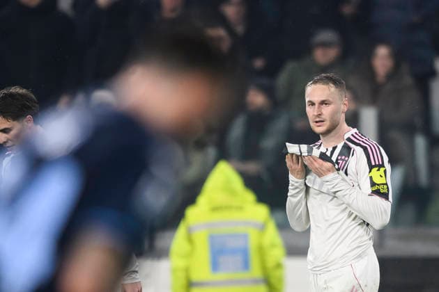Juventus FC v SS Lazio - Serie A Teun Koopmeiners of Juventus FC looks dejected during the Serie A football match between Juventus FC and SS Lazio. Turin Italy Copyright: xNicolòxCampox