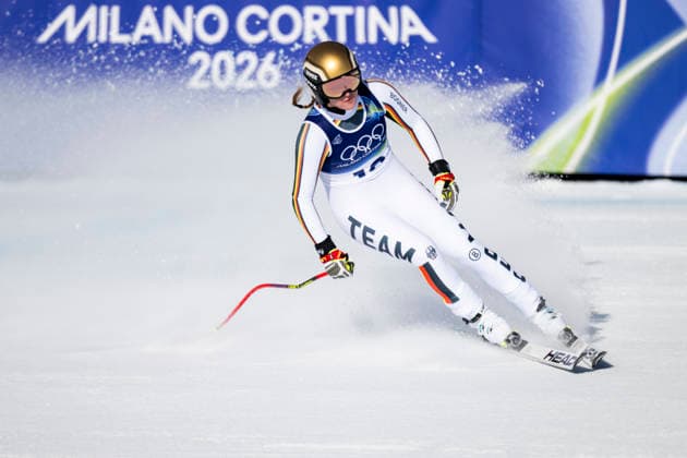 260208 Emma Aicher of Germany competes in women s alpine skiing downhill during day 2 of the 2026 Winter Olympics on February 8, 2026 in Cortina. Photo: Jon Olav Nesvold BILDBYRAN COP 217 JM0784 bbeng alpint alpine skiing Olympic Games, Olympische Spiele, Olympia, OS olympics winter olympics os ol olympiska spel vinter-os olympiske leker milano cortina 2026 milan cortina 2026 milano cortina 2026 olympic games milano cortina 2026 winter olympic games milano cortina-os milano cortina-ol vinter-ol störtlopp downhill dam *** 260208 Emma Aicher of Germany competes in women s alpine skiing downhill during day 2 of the 2026 Winter Olympics on February 8, 2026 in Cortina Photo Jon Olav Nesvold BILDBYRAN COP 217 JM0784 bbeng alpine alpine skiing olympic games olympics winter olympics os ol olympiska spel vinter os olympiske leker milano cortina 2026 milan cortina 2026 milano cortina 2026 olympic games milano cortina 2026 winter olympic games milano cortina os milano cortina ol vinter ol störtlopp downhill dam  Copyright: JONxOLAVxNESVOLD BB260208JE124