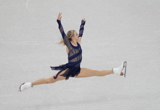 (260208) -- MILAN, Feb. 8, 2026 -- Amber Glenn of the United States competes during the Figure skating, Eiskunstlauf team event women single skating free skating of the Milan-Cortina 2026 Olympic Winter games, Winterspiele,Spiele, Summer games in Milan, Italy, Feb. 8, 2026. ) (MICO2026)ITALY-MILAN-OLYMPIC WINTER GAMES-FIGURE SKATING TEAM EVENT-WOMEN SINGLE SKATING-FREE SKATING ChengxMin 