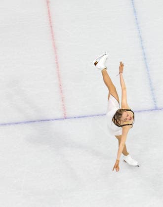 (260208) -- MILAN, Feb. 8, 2026 -- Anastasiia Gubanova of Georgia competes during the Figure skating, Eiskunstlauf team event women single skating free skating of the Milan-Cortina 2026 Olympic Winter games, Winterspiele,Spiele, Summer games in Milan, Italy, Feb. 8, 2026. ) (MICO2026)ITALY-MILAN-OLYMPIC WINTER GAMES-FIGURE SKATING TEAM EVENT-WOMEN SINGLE SKATING-FREE SKATING ChenxYichen 