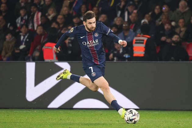 FOOTBALL : Paris Saint Germain Vs Olympique de Marseille - Ligue 1 - 08 02 2026 Khvicha Kvaratskhelia (PSG) ParisFrance  Copyright: xMichaelxBaucherx