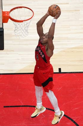 Indiana Pacers v Toronto Raptors TORONTO, CANADA - FEBRUARY 8 : Scottie Barnes (4) of Toronto Raptors in action during the NBA, Basketball Herren, USA basketball game between Indiana Pacers and Toronto Raptors at the Scotiabank Arena on February 8, 2026 in Toronto, Ontario, Canada. Mert Alper Dervis Anadolu Ontario Canada. Editorial use only. Please get in touch for any other usage.  Copyright: x2026xAnadoluxMertxAlperxDervisx