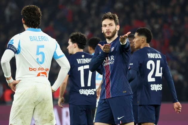 FOOTBALL : Paris Saint Germain Vs Olympique de Marseille - Ligue 1 - 08 02 2026 Joie - But de Khvicha Kvaratskhelia (PSG) ParisFrance  Copyright: xMichaelxBaucherx